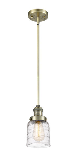 Franklin Restoration One Light Mini Pendant in Antique Brass (405|201SABG513)