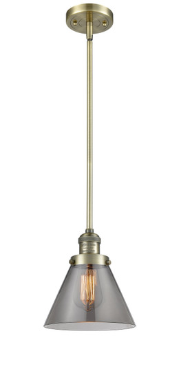 Franklin Restoration One Light Mini Pendant in Antique Brass (405|201SABG43)
