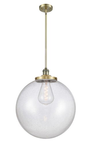 Franklin Restoration One Light Pendant in Antique Brass (405|201SABG20418)