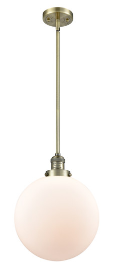 Franklin Restoration One Light Mini Pendant in Antique Brass (405|201SABG20112)