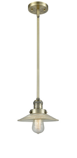 Franklin Restoration One Light Mini Pendant in Antique Brass (405|201SABG2)