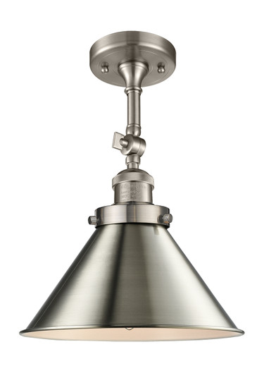 Franklin Restoration One Light Semi-Flush Mount in Brushed Satin Nickel (405|201FSNM10SN)