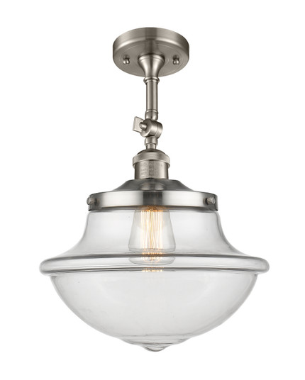 Franklin Restoration One Light Semi-Flush Mount in Brushed Satin Nickel (405|201FSNG542)