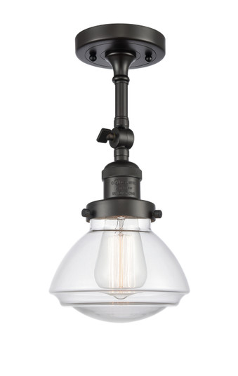 Franklin Restoration One Light Semi-Flush Mount in Oil Rubbed Bronze (405|201FOBG322)