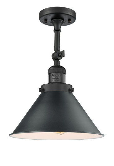 Franklin Restoration LED Semi-Flush Mount in Matte Black (405|201FBKM10BKLED)