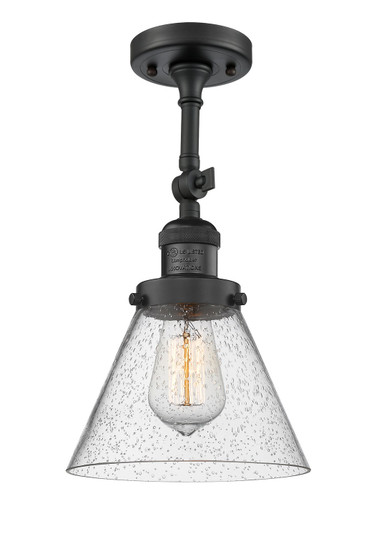 Franklin Restoration LED Semi-Flush Mount in Matte Black (405|201FBKG44LED)