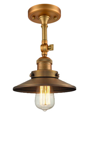 Franklin Restoration One Light Semi-Flush Mount in Brushed Brass (405|201FBBM4)