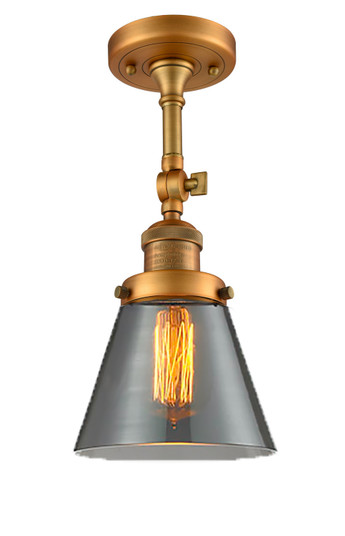 Franklin Restoration LED Semi-Flush Mount in Brushed Brass (405|201FBBG63LED)