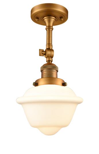 Franklin Restoration One Light Semi-Flush Mount in Brushed Brass (405|201FBBG531)