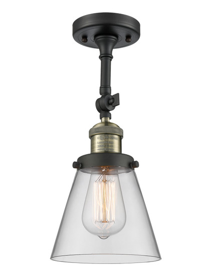 Franklin Restoration One Light Semi-Flush Mount in Black Antique Brass (405|201FBABG62)