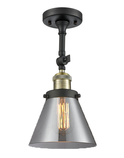 Franklin Restoration One Light Semi-Flush Mount in Black Antique Brass (405|201FBABG43)