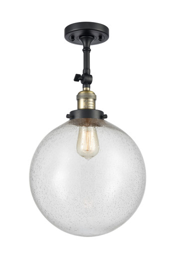 Franklin Restoration LED Semi-Flush Mount in Black Antique Brass (405|201FBABG20412LED)