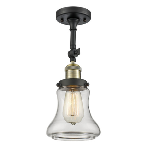 Franklin Restoration One Light Semi-Flush Mount in Black Antique Brass (405|201FBABG192)