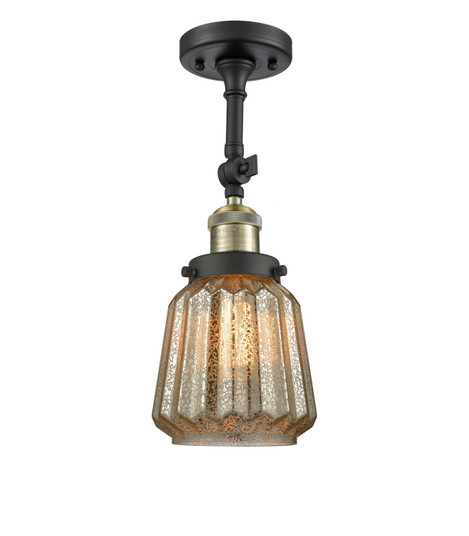 Franklin Restoration LED Semi-Flush Mount in Black Antique Brass (405|201FBABG146LED)