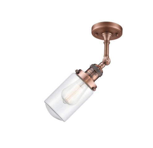 Franklin Restoration LED Semi-Flush Mount in Antique Copper (405|201FACG312LED)