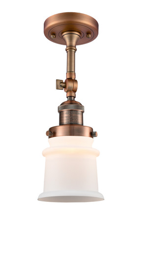 Franklin Restoration One Light Semi-Flush Mount in Antique Copper (405|201FACG181S)