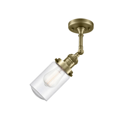 Franklin Restoration LED Semi-Flush Mount in Antique Brass (405|201FABG314LED)