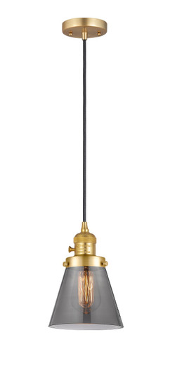 Franklin Restoration One Light Mini Pendant in Satin Gold (405|201CSWSGG63)