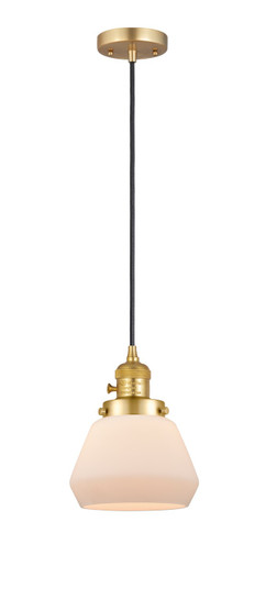 Franklin Restoration One Light Mini Pendant in Satin Gold (405|201CSWSGG171)