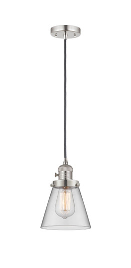 Franklin Restoration One Light Mini Pendant in Polished Nickel (405|201CSWPNG62)