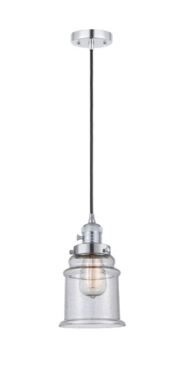 Franklin Restoration One Light Mini Pendant in Polished Chrome (405|201CSWPCG184)