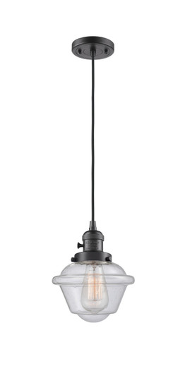 Franklin Restoration One Light Mini Pendant in Oil Rubbed Bronze (405|201CSWOBG534)
