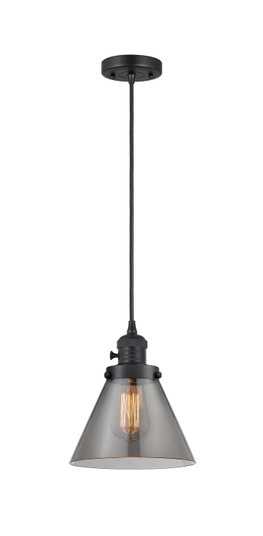 Franklin Restoration One Light Mini Pendant in Matte Black (405|201CSWBKG43)