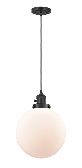 Franklin Restoration LED Mini Pendant in Matte Black (405|201CSWBKG20110LED)