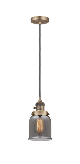 Franklin Restoration One Light Mini Pendant in Brushed Brass (405|201CSWBBG53)