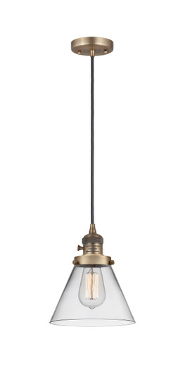 Franklin Restoration LED Mini Pendant in Brushed Brass (405|201CSWBBG42LED)