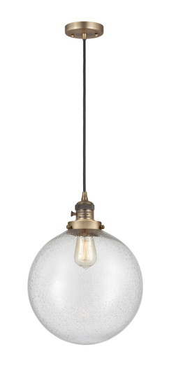 Franklin Restoration LED Mini Pendant in Brushed Brass (405|201CSWBBG20412LED)