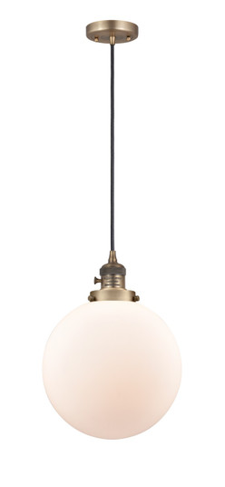 Franklin Restoration One Light Mini Pendant in Brushed Brass (405|201CSWBBG20110)