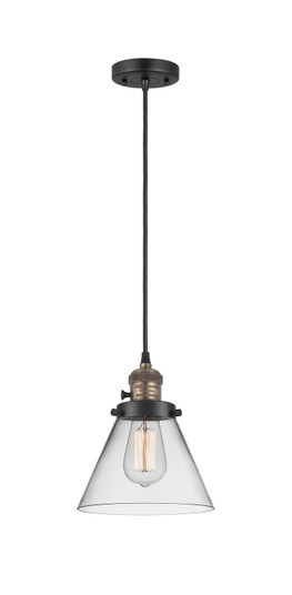 Franklin Restoration LED Mini Pendant in Black Antique Brass (405|201CSWBABG42LED)