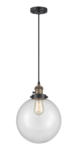 Franklin Restoration LED Mini Pendant in Black Antique Brass (405|201CSWBABG20210LED)