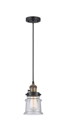 Franklin Restoration One Light Mini Pendant in Black Antique Brass (405|201CSWBABG184S)