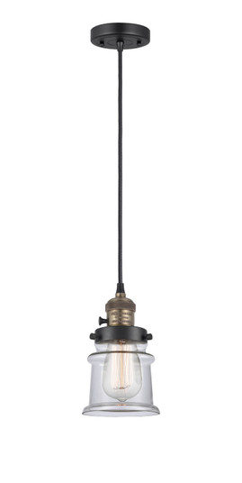 Franklin Restoration LED Mini Pendant in Black Antique Brass (405|201CSWBABG182SLED)