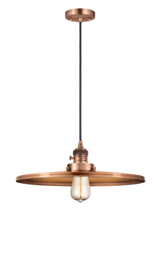 Franklin Restoration LED Mini Pendant in Antique Copper (405|201CSWACMFRAC16LED)