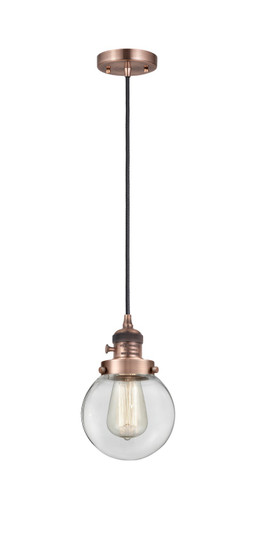 Franklin Restoration One Light Mini Pendant in Antique Copper (405|201CSWACG2026)
