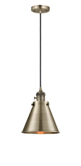 Franklin Restoration LED Mini Pendant in Antique Brass (405|201CSWABM13ABLED)