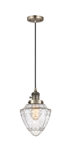 Franklin Restoration One Light Mini Pendant in Antique Brass (405|201CSWABG6647)