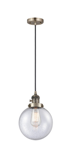 Franklin Restoration One Light Mini Pendant in Antique Brass (405|201CSWABG2048)