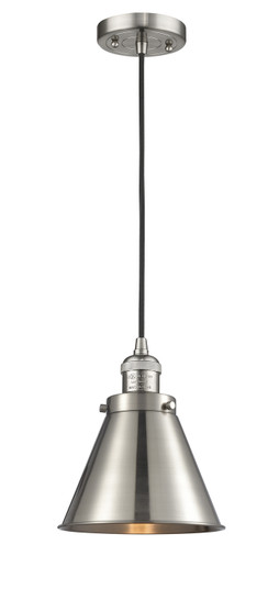 Franklin Restoration One Light Mini Pendant in Brushed Satin Nickel (405|201CSNM13SN)