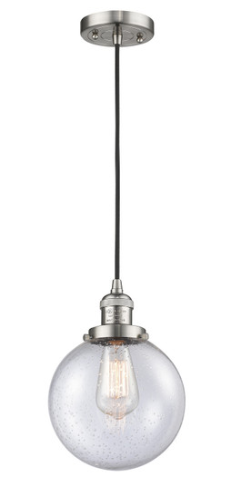 Franklin Restoration One Light Mini Pendant in Brushed Satin Nickel (405|201CSNG2048)