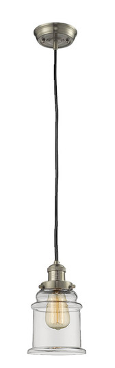 Franklin Restoration One Light Mini Pendant in Brushed Satin Nickel (405|201CSNG182)