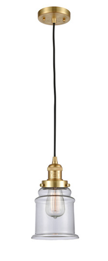Franklin Restoration LED Mini Pendant in Satin Gold (405|201CSGG182LED)