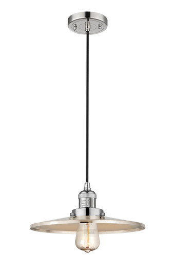 Franklin Restoration One Light Mini Pendant in Polished Nickel (405|201CPNMFRPN12)