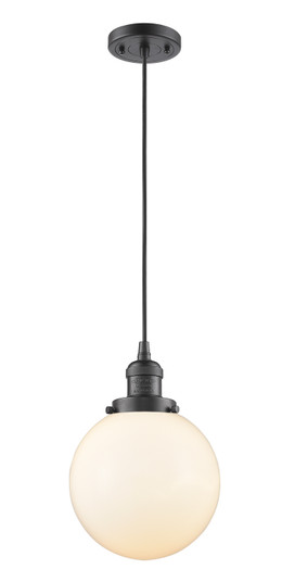 Franklin Restoration One Light Mini Pendant in Oil Rubbed Bronze (405|201COBG2018)