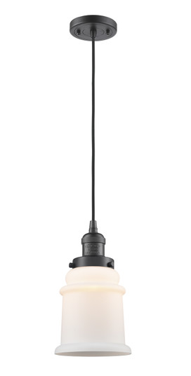 Franklin Restoration One Light Mini Pendant in Oil Rubbed Bronze (405|201COBG181)