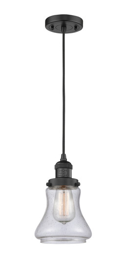Franklin Restoration LED Mini Pendant in Matte Black (405|201CBKG194LED)