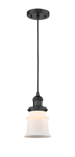 Franklin Restoration LED Mini Pendant in Matte Black (405|201CBKG181SLED)